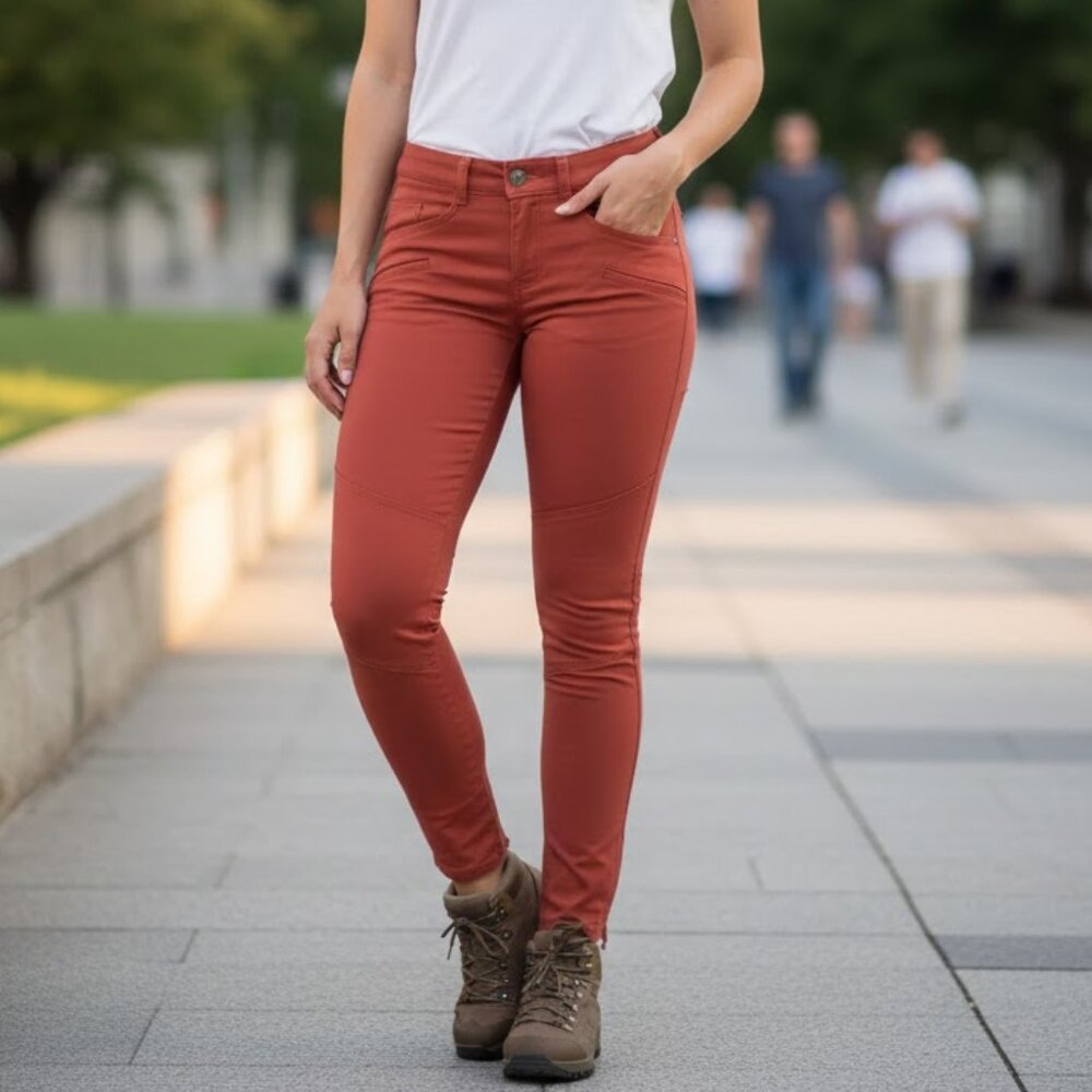 NWT 5.11 Tactical Women's Wyldcat Ankle Pants - 16 Long Rosewood Red Convertible